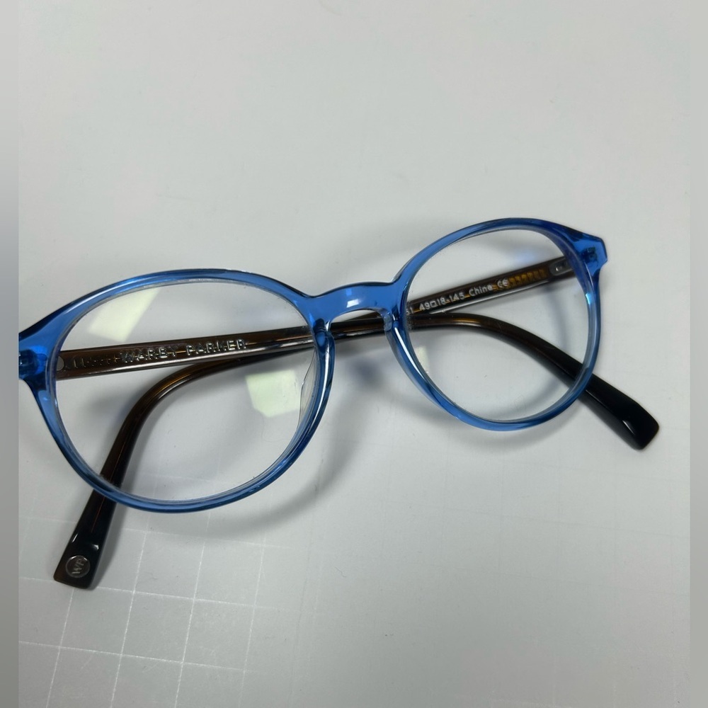 Warby Parker Watts Frames Blue and Brown